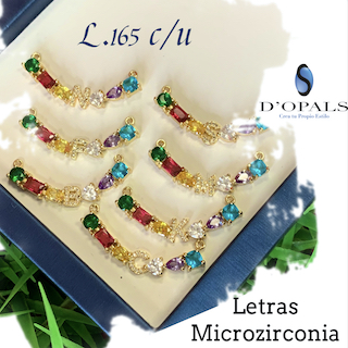 DIJE LETRA S MULTICOLOR