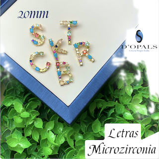 DIJE LETRA B MULTICOLOR