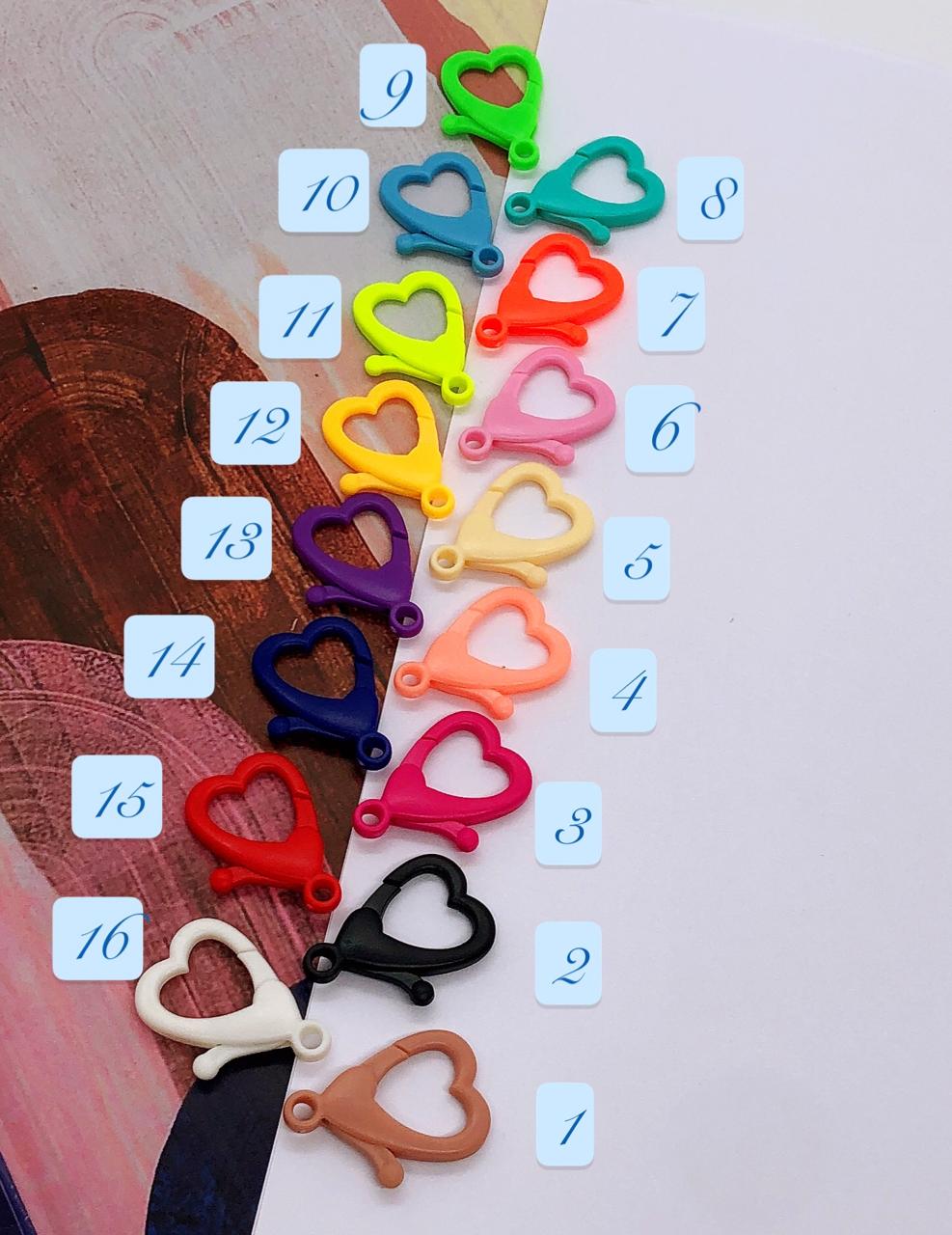 BROCHE ACRILICO CORAZON 30MM 100PCS