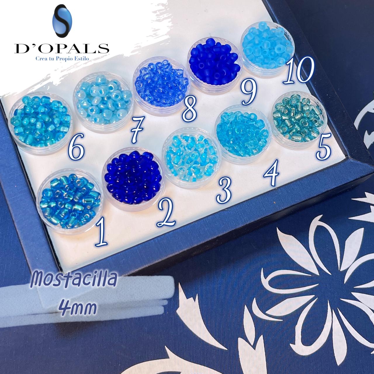 MOSTACILLA AZUL CELESTE 4MM 50GR