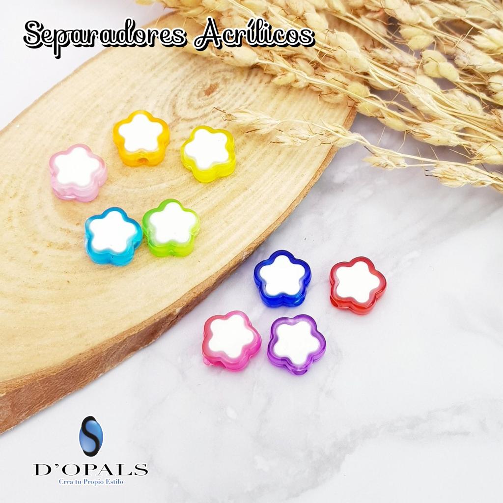 SEPARADORES ACRÍLICOS DE FORMAS NEON PAQUETE 500GRAMOS