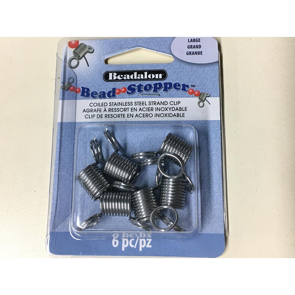 BEAD STOPPER ACERO, SUJETADOR DE PIEDRAS