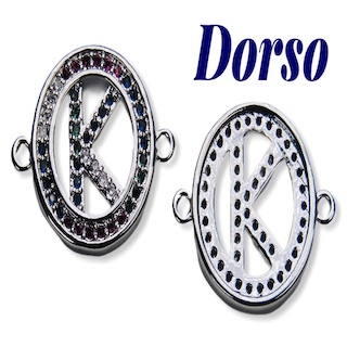 DIJE LETRA K MULTICOLOR 12MM