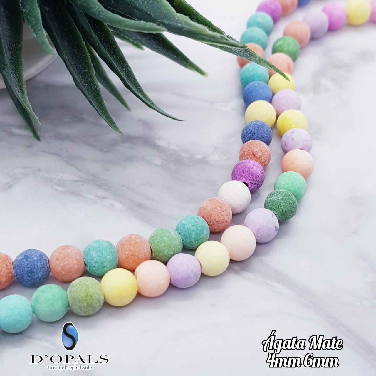 PIEDRA REDONDA MATE 4MM AGATA