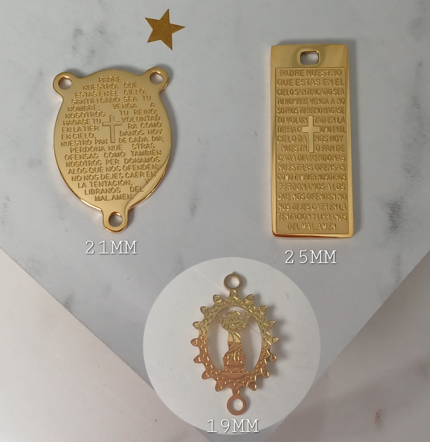 DIJES VARIOS RELIGIOSOS DE ACERO