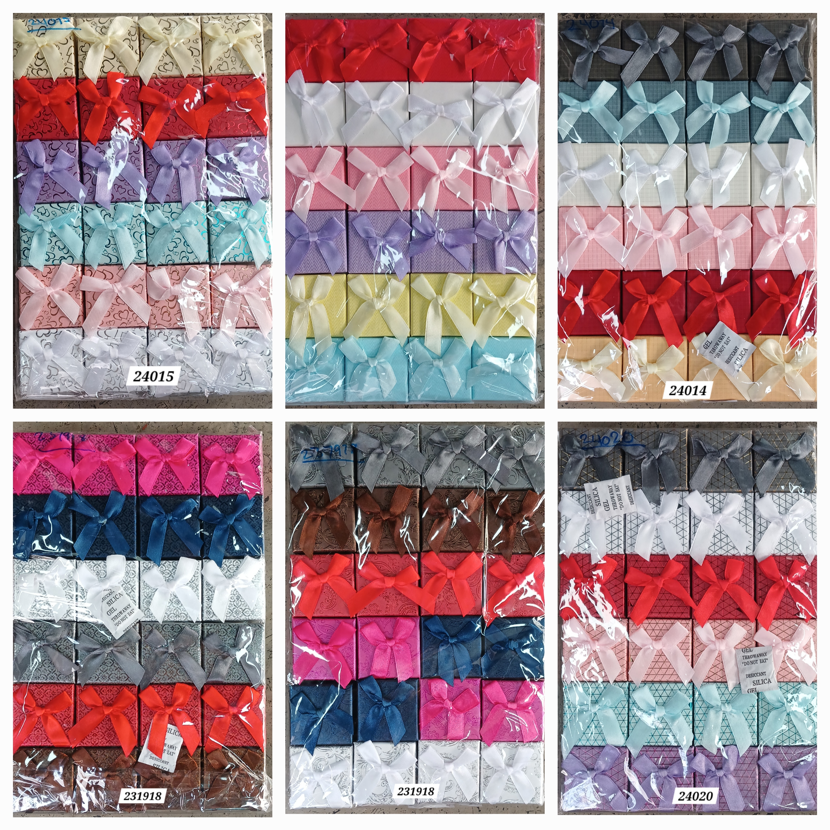 CAJA DE REGALO PARA ANILLOS 5X5CM PAQUETE 24PCS