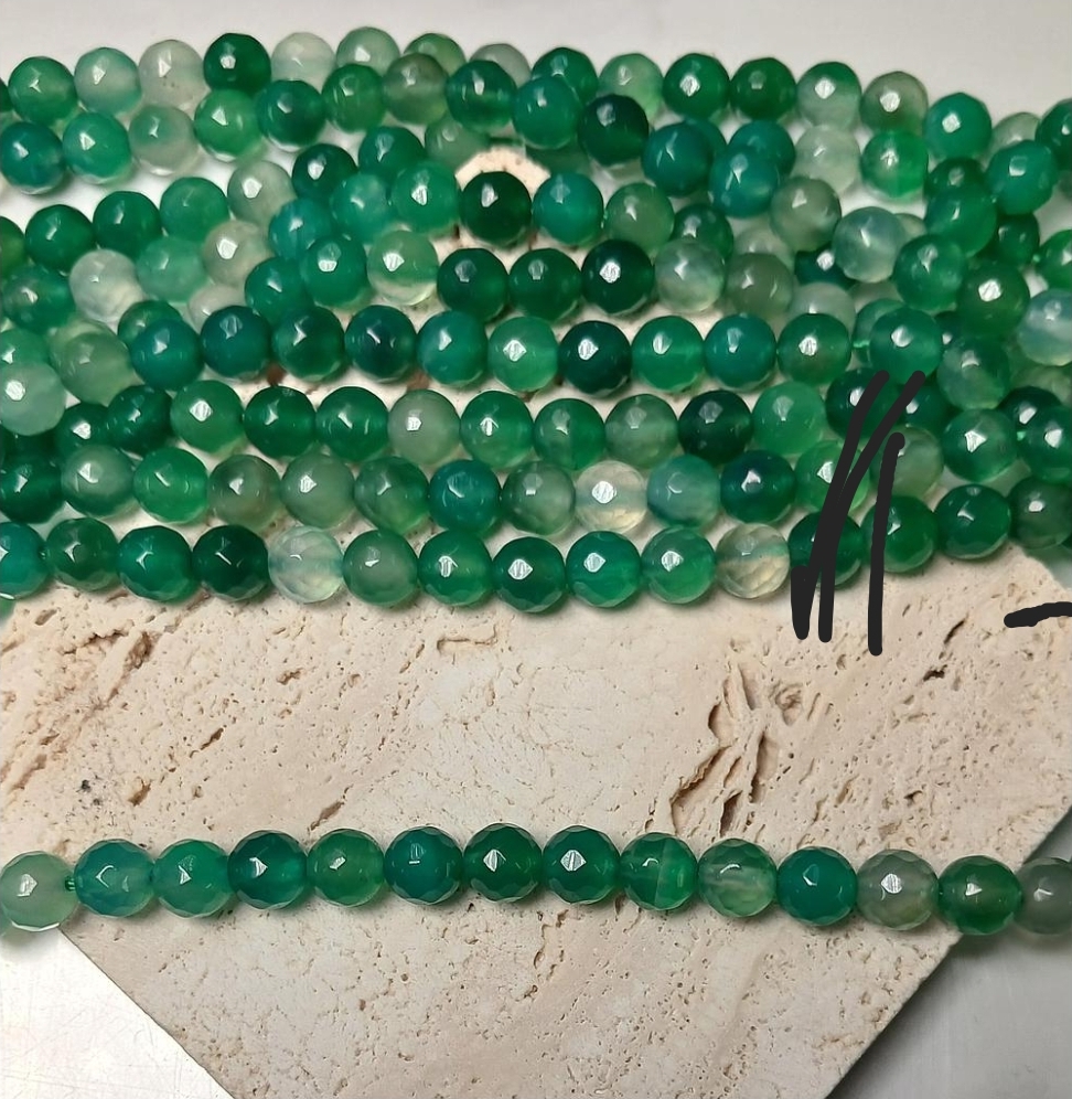 PIEDRA AGATA FACETADA 8MM