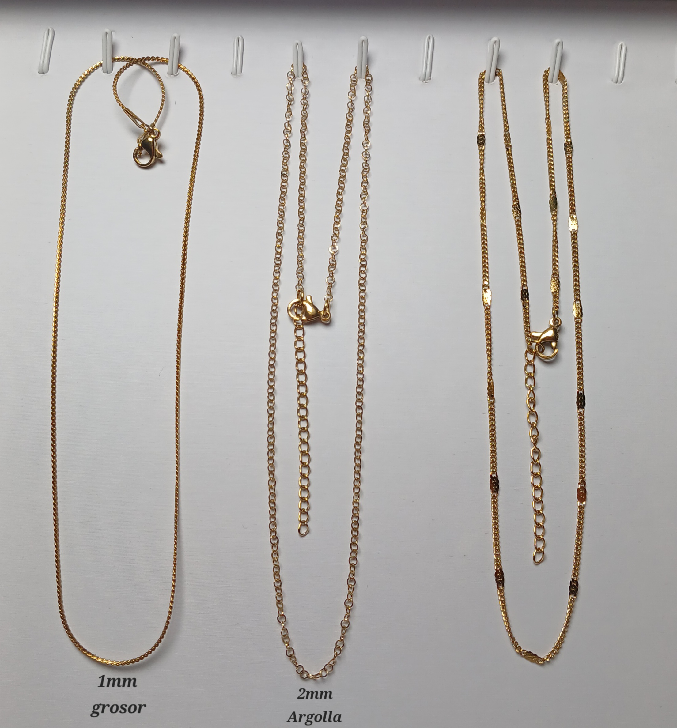 CADENAS TERMINADAS DE ACERO 40CM