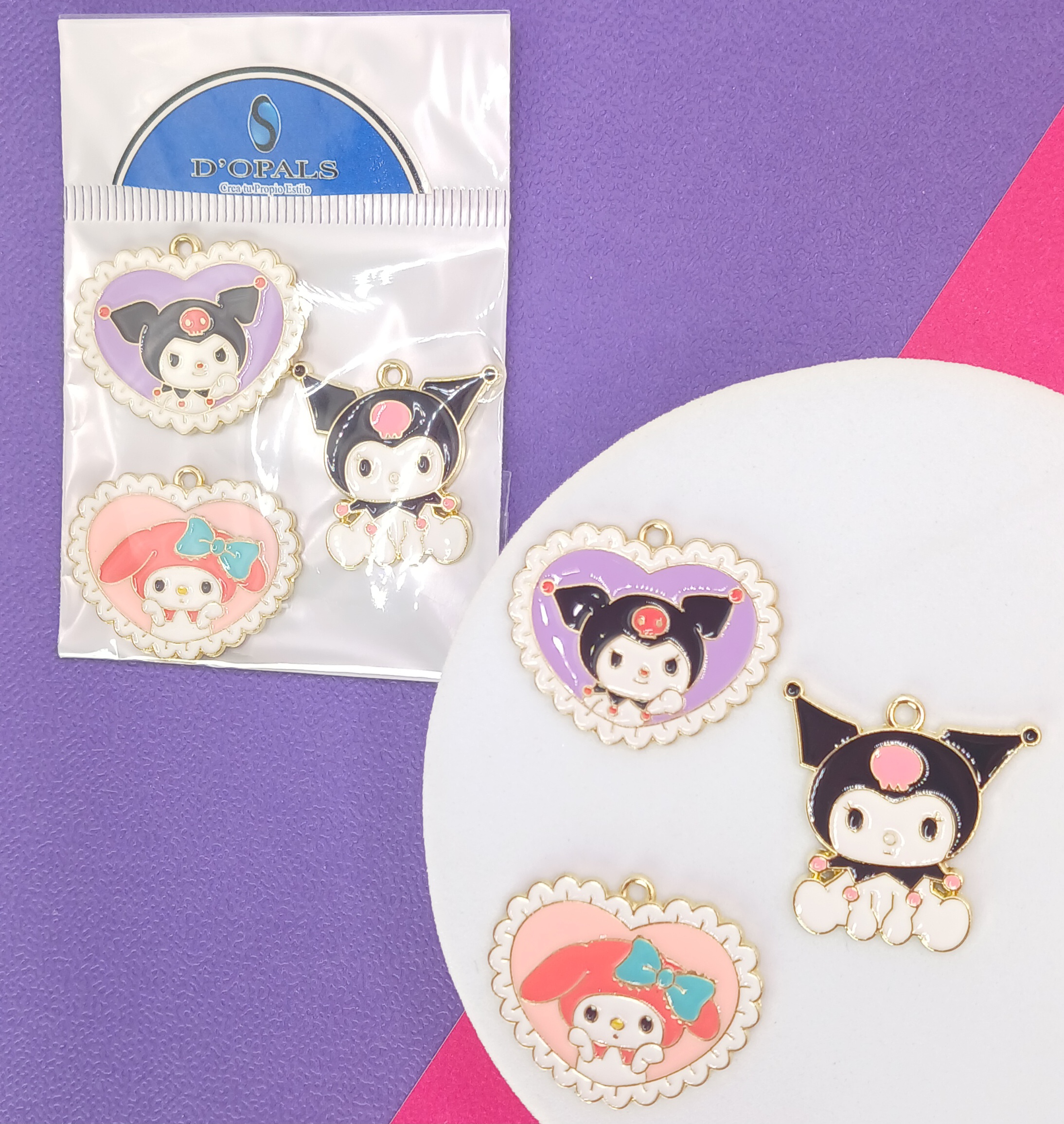 DIJES DE KUROMI ENAMEL 3PCS