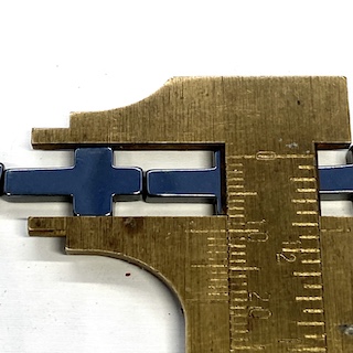 HEMATITA NEGRO METAL CRUZ 10*15MM