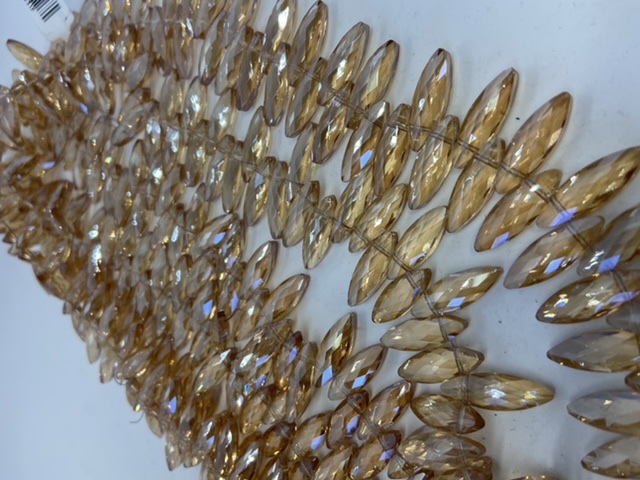 CRISTAL LAGRIMA FACETEADO 22X8MM