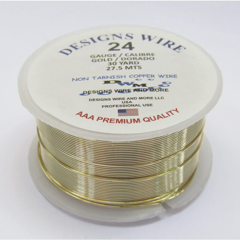 ALAMBRE DESING WIRE DORADO #24
