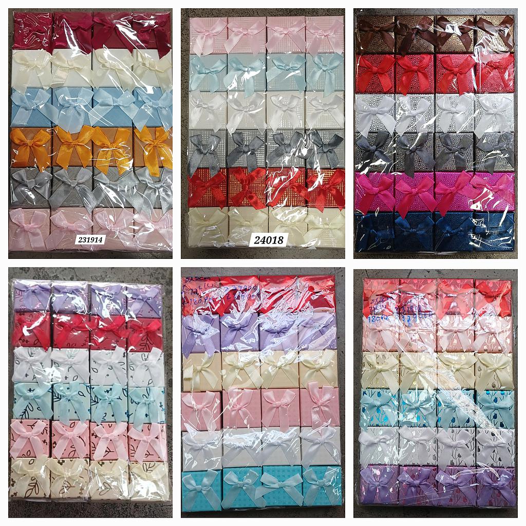 CAJA DE REGALO PARA ANILLOS 5X5CM PAQUETE 24PCS