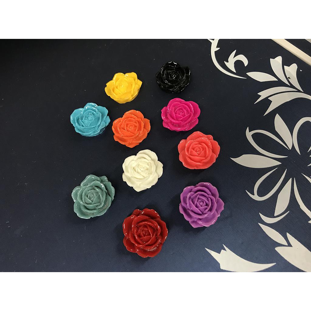 FLORES DE RESINA 22MM 12PCS
