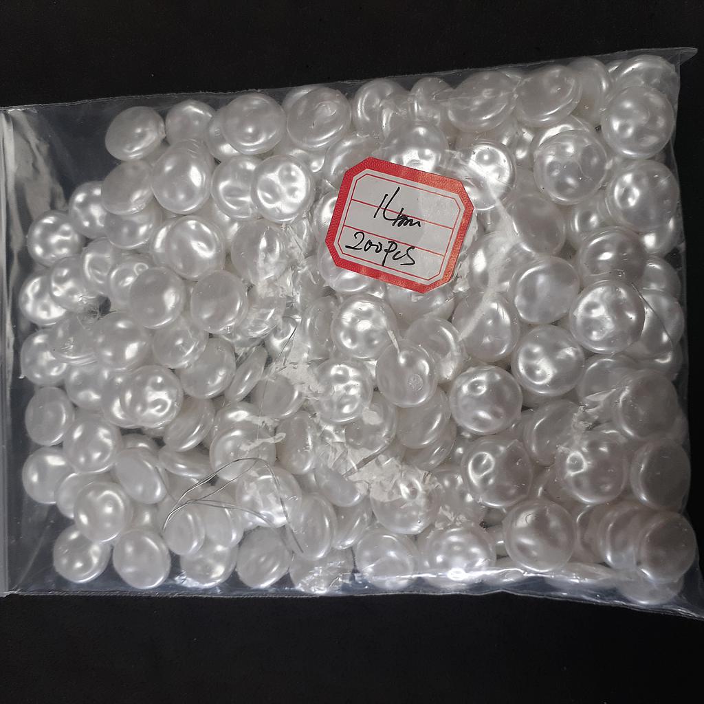 PERLA MONEDA ACRILICA 14MM 200 PIEZAS