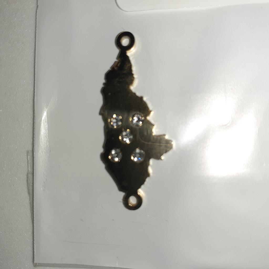 DIJE MAPA HONDURAS ACERO