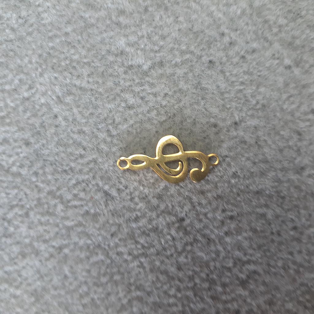 DIJE CLAVE DE SOL ACERO