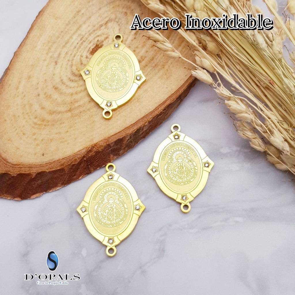 DIJE VIRGEN SUYAPA ACERO CON CIRCONIA
