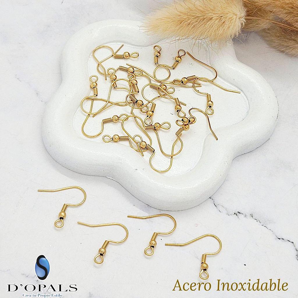 PATENTE DE GANCHITO ACERO DORADO