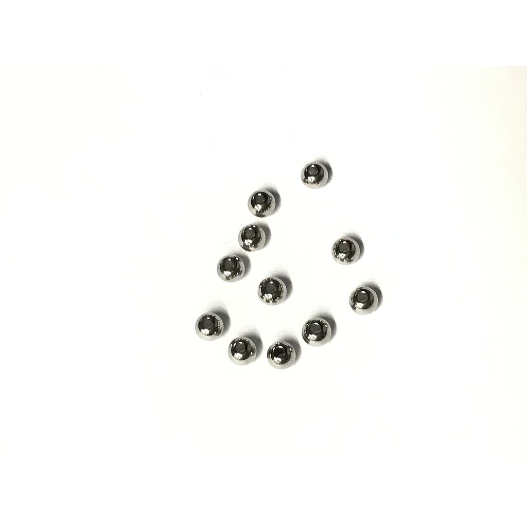 SEPARADOR PLATEADO 4MM ACERO 50PCS