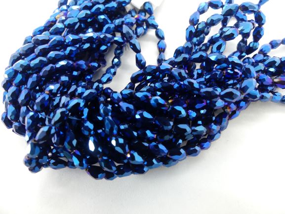 CRISTAL DE GOTA 4X6MM AZUL TORNASOL