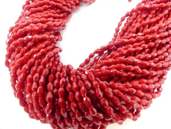 CRISTAL DE GOTA 4X6MM ROJO CEREZA