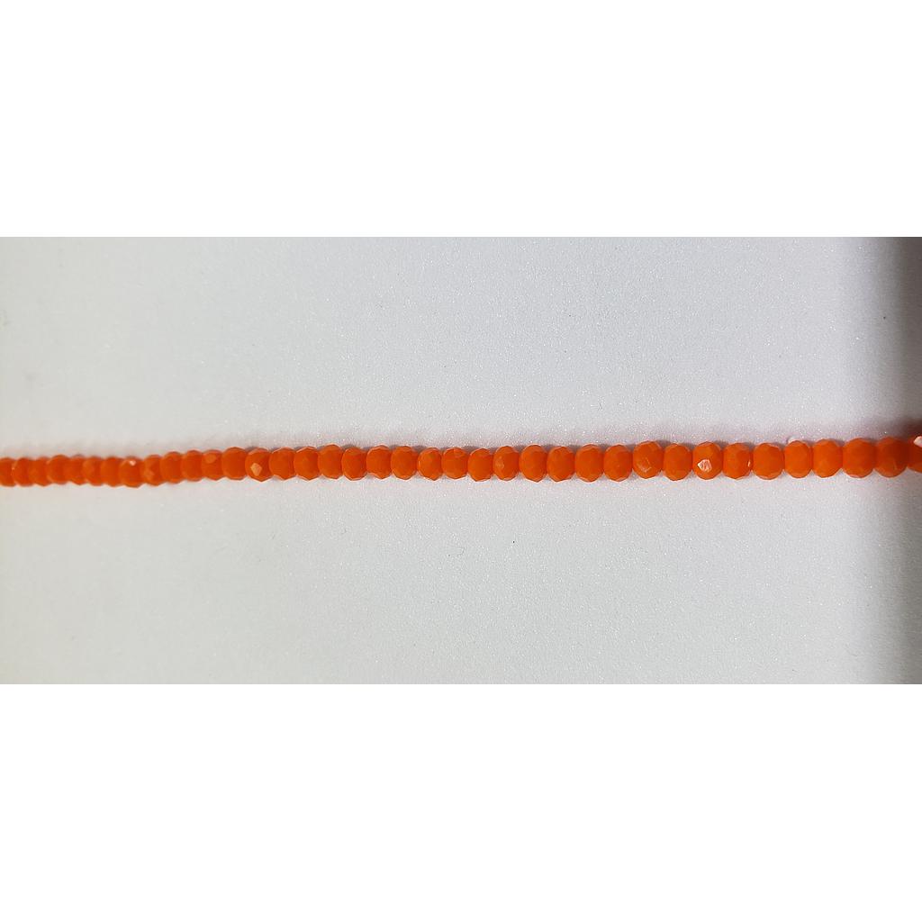 CRISTAL RONDEL MATE ROSADO CORAL 2MM