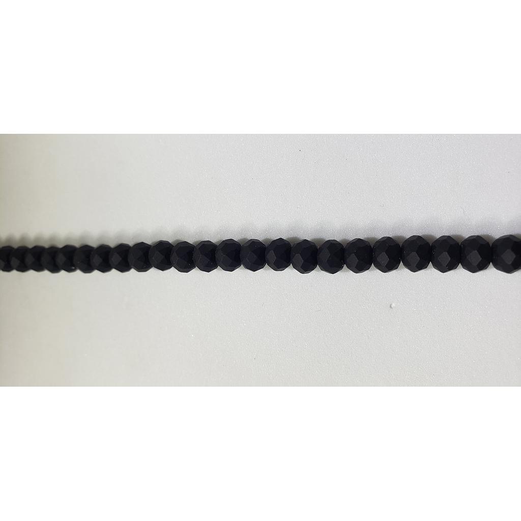 CRISTAL RONDEL NEGRO MATE 6MM