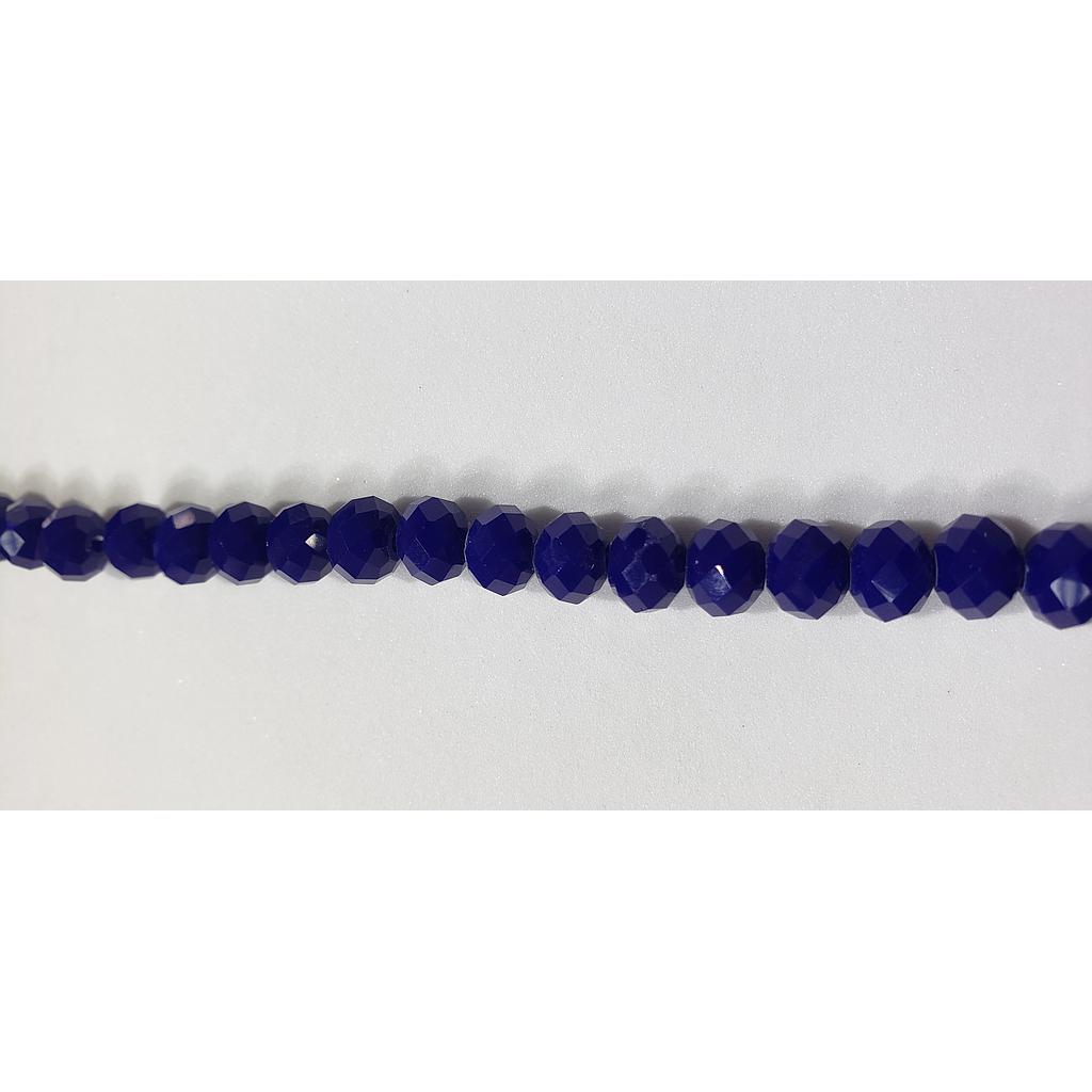 CRISTAL RONDEL MATE AZUL ROYAL 8MM