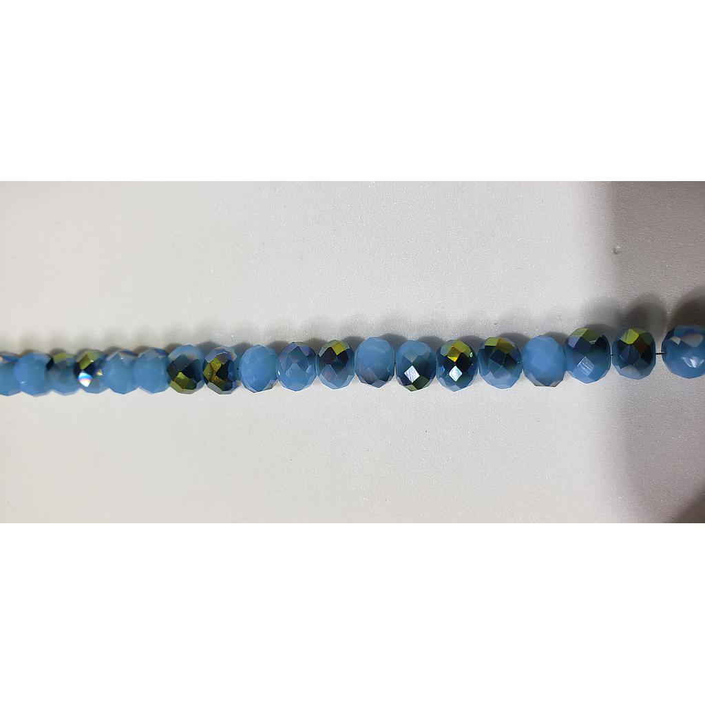 CRISTAL RONDEL AZUL CELESTE AB  6MM