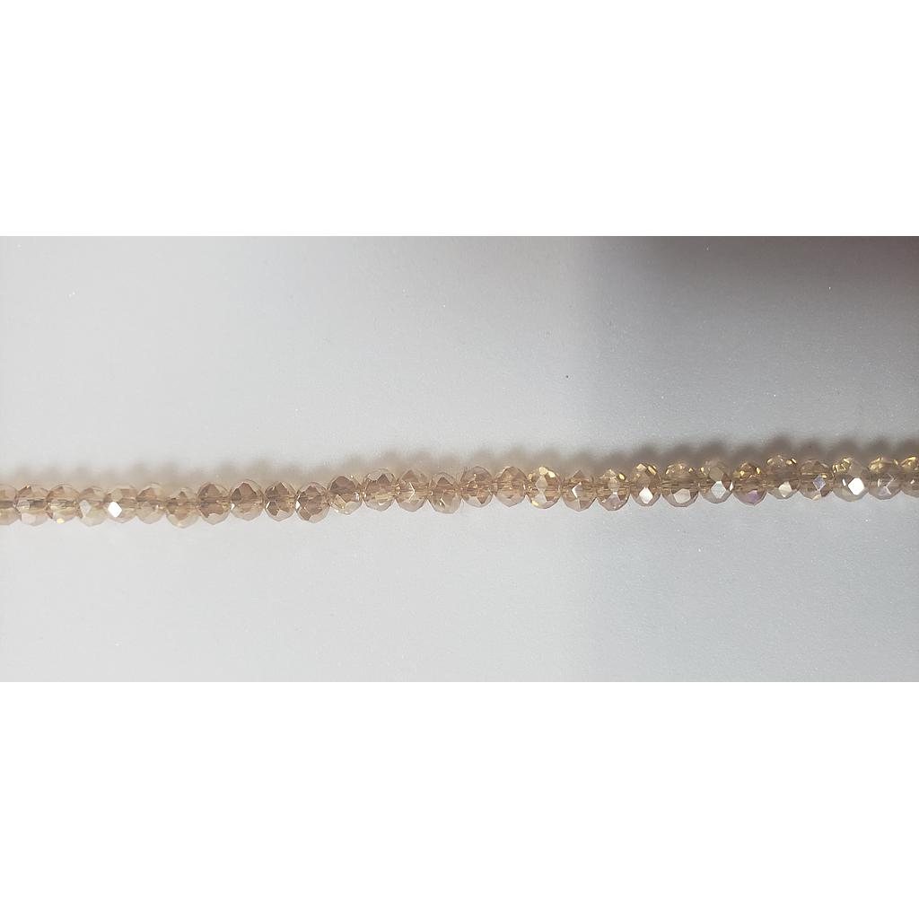 CRISTAL RONDEL CHAMPAGNE 4MM