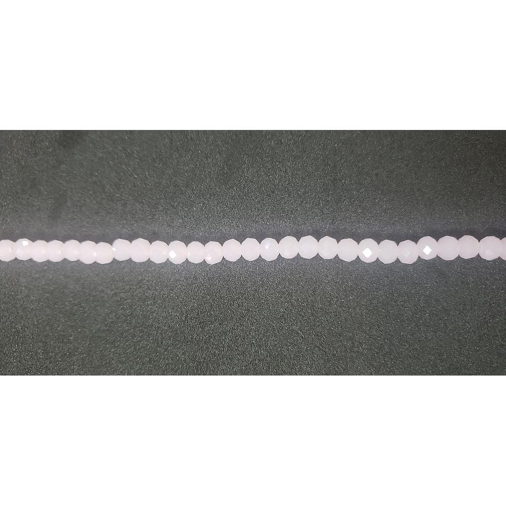 CRISTAL RONDEL MATE ROSADO BLUSH 6MM