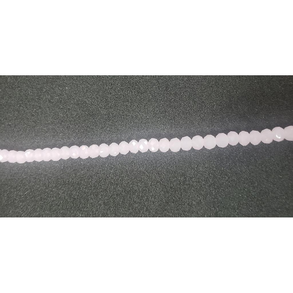 CRISTAL RONDEL MATE ROSADO BLUSH 4MM