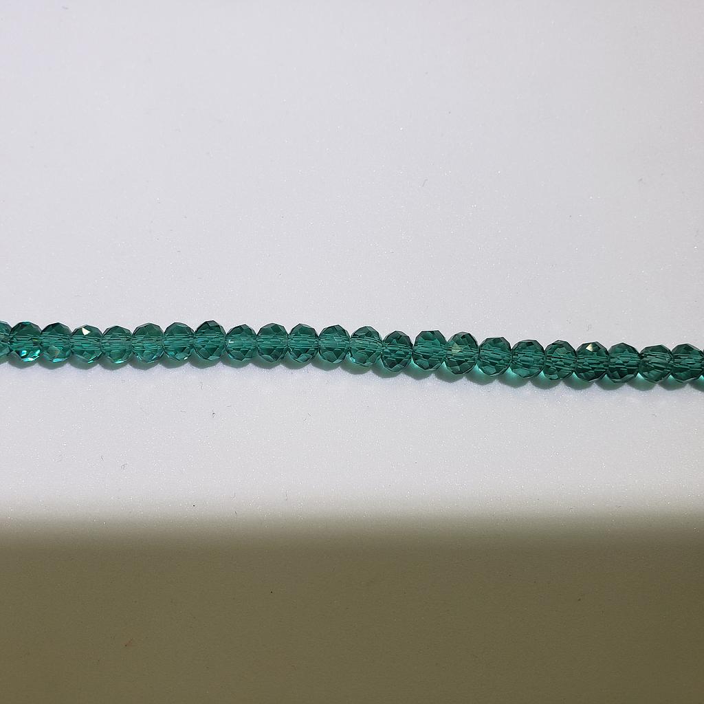 CRISTAL RONDEL VERDE ACUA 6MM