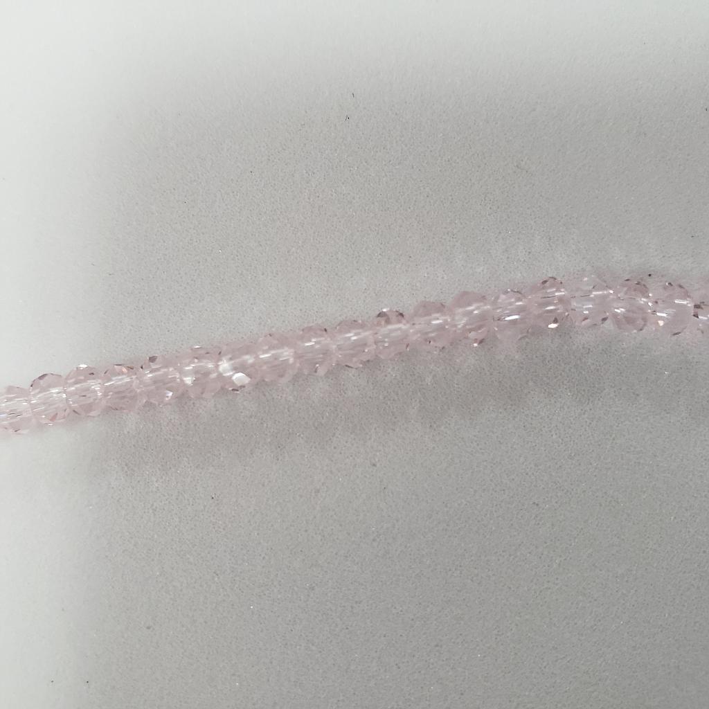 CRISTAL RONDEL ROSADO FLAMINGO 3MM