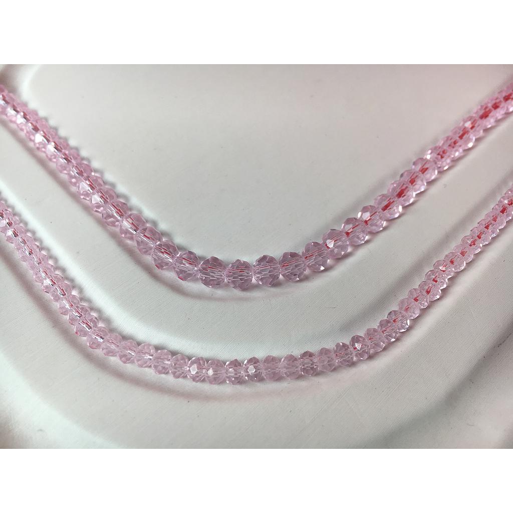 CRISTAL RONDEL ROSADO CREPE 6MM