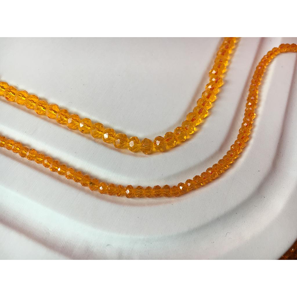 CRISTAL RONDEL NARANJA MIEL 4MM