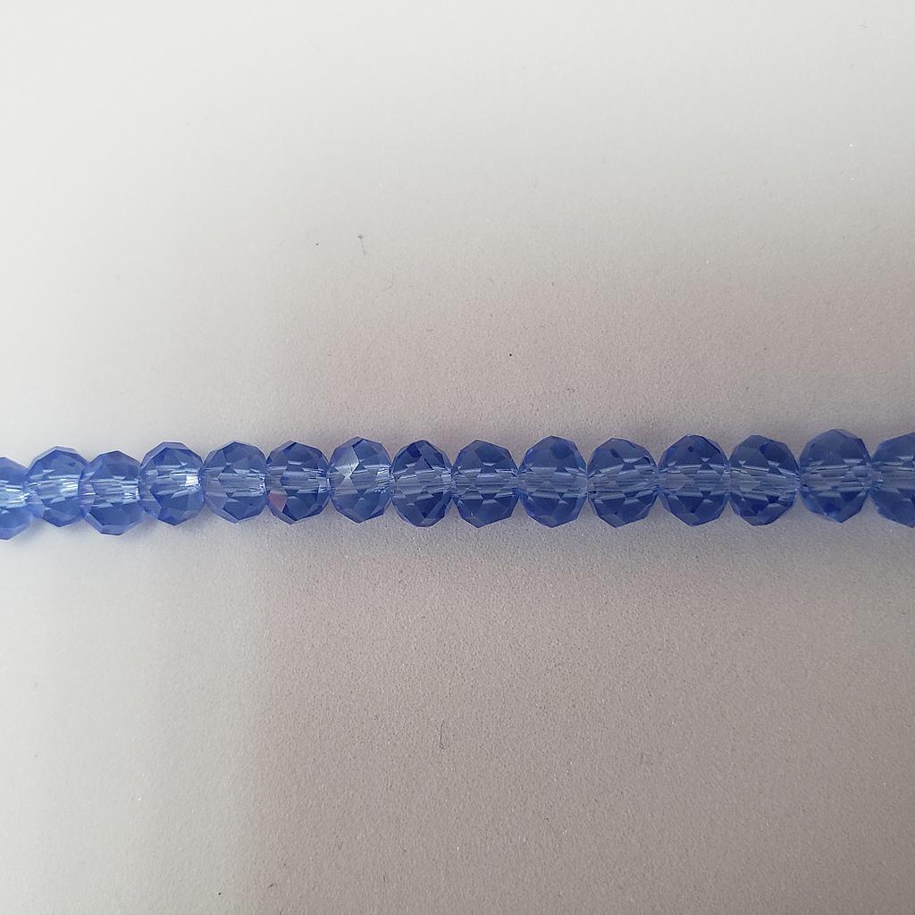 CRISTAL RONDEL AZUL COBALTO 6MM