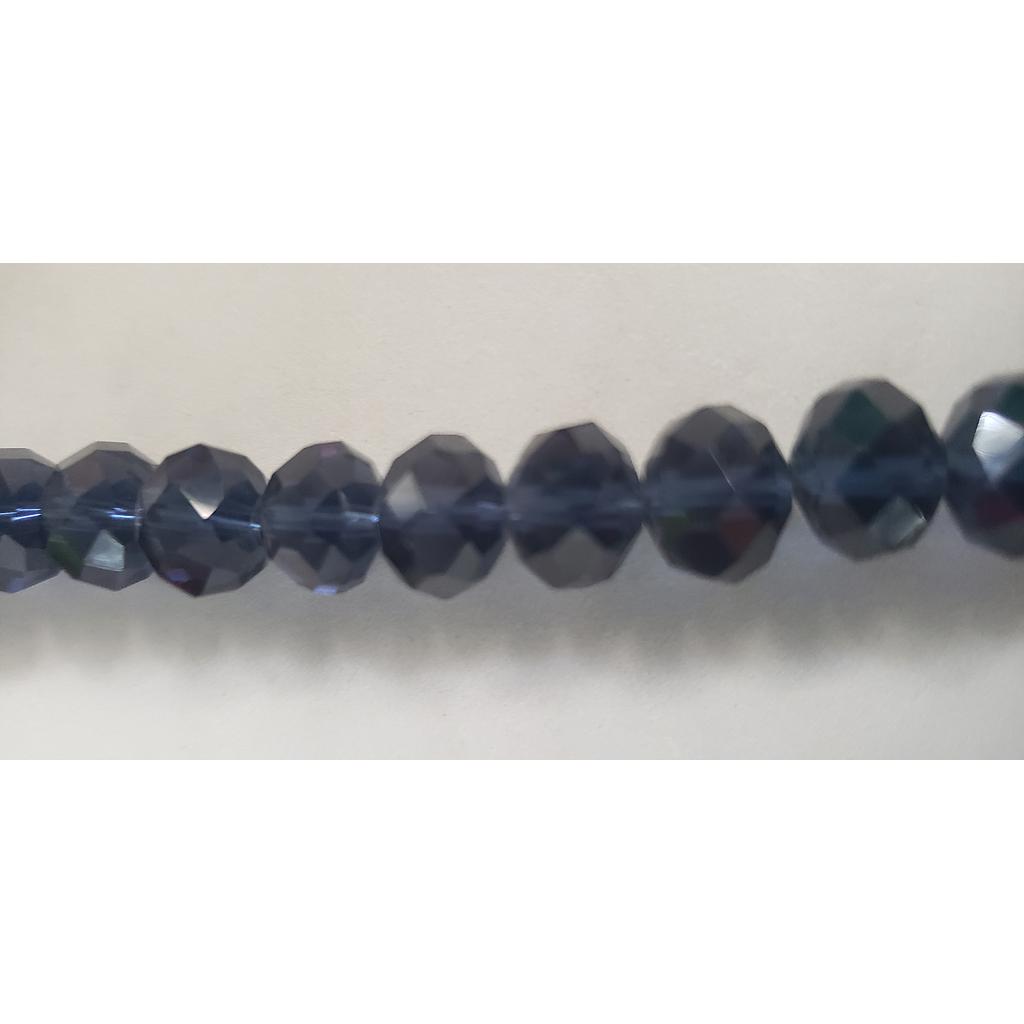 CRISTAL RONDEL AZUL MARINO 8MM