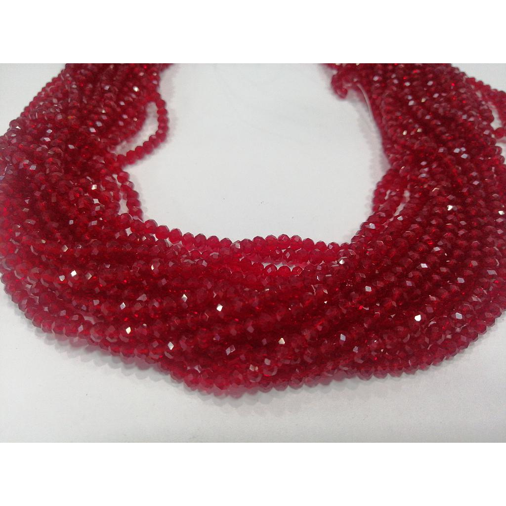 CRISTAL RONDEL ROJO VINO 4MM