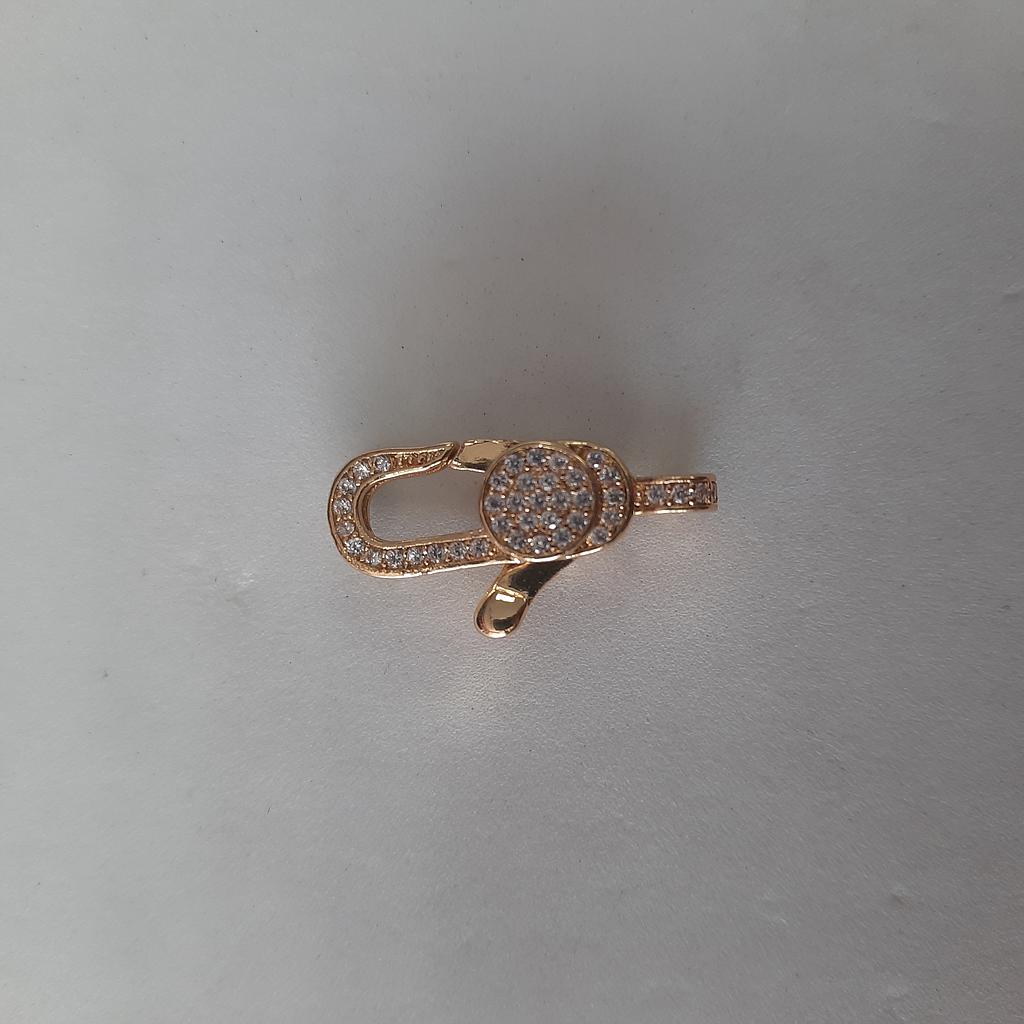 BROCHE MICROCIRCON DORADO