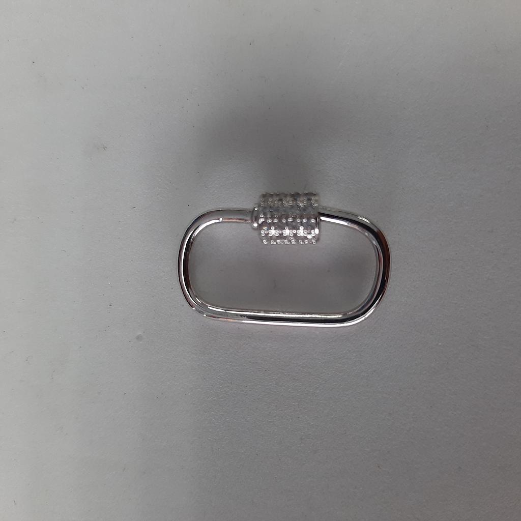 BROCHE MICROCIRCON PLATEADO