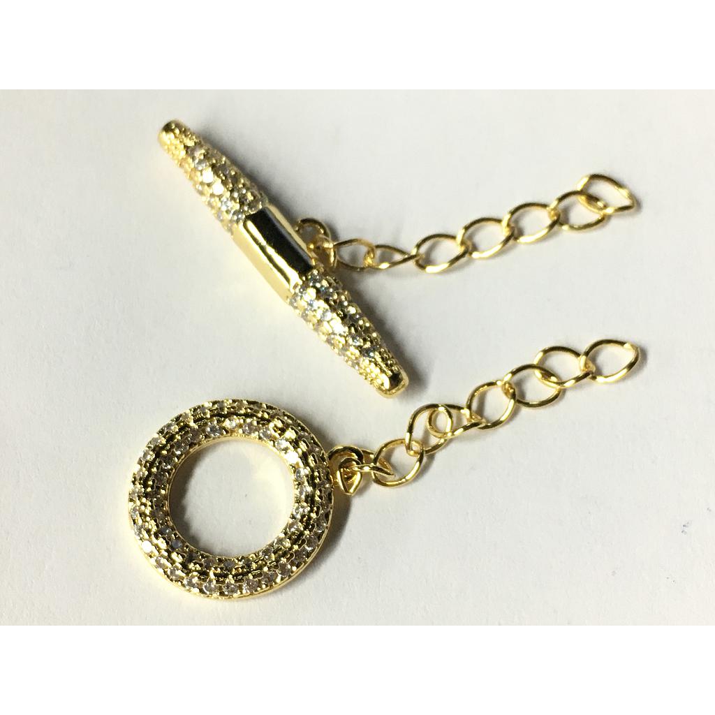 BROCHE CON PALITO 14MM MICROCIRCONIA