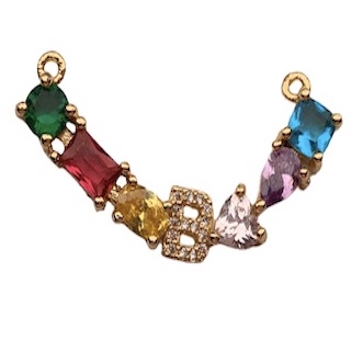 DIJE LETRA MULTICOLOR