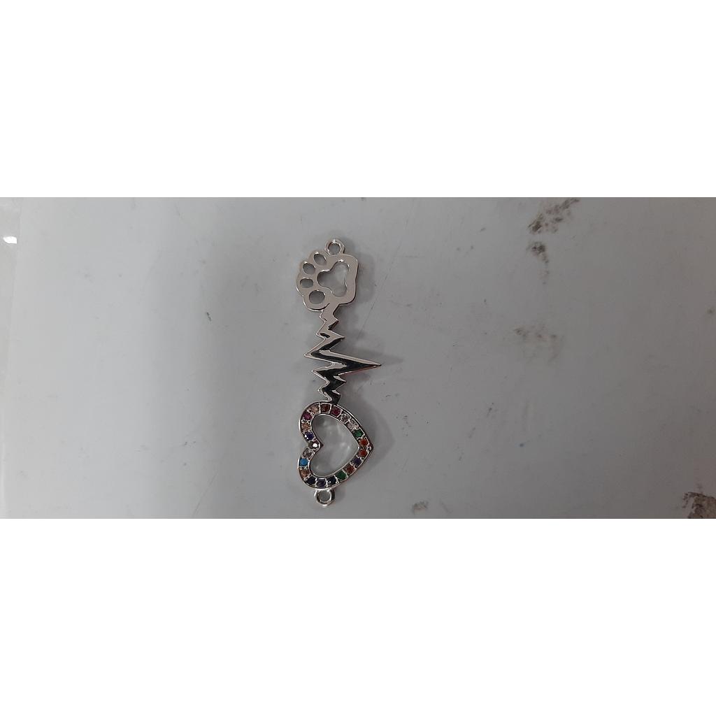 DIJE CORAZON CARDIO MICROCIRCON  