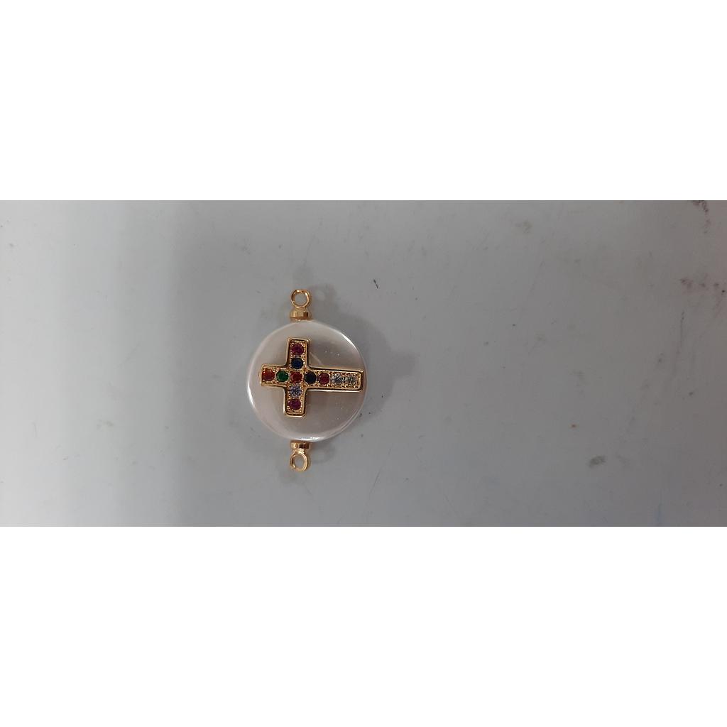 DIJE CRUZ MICROCIRCON  