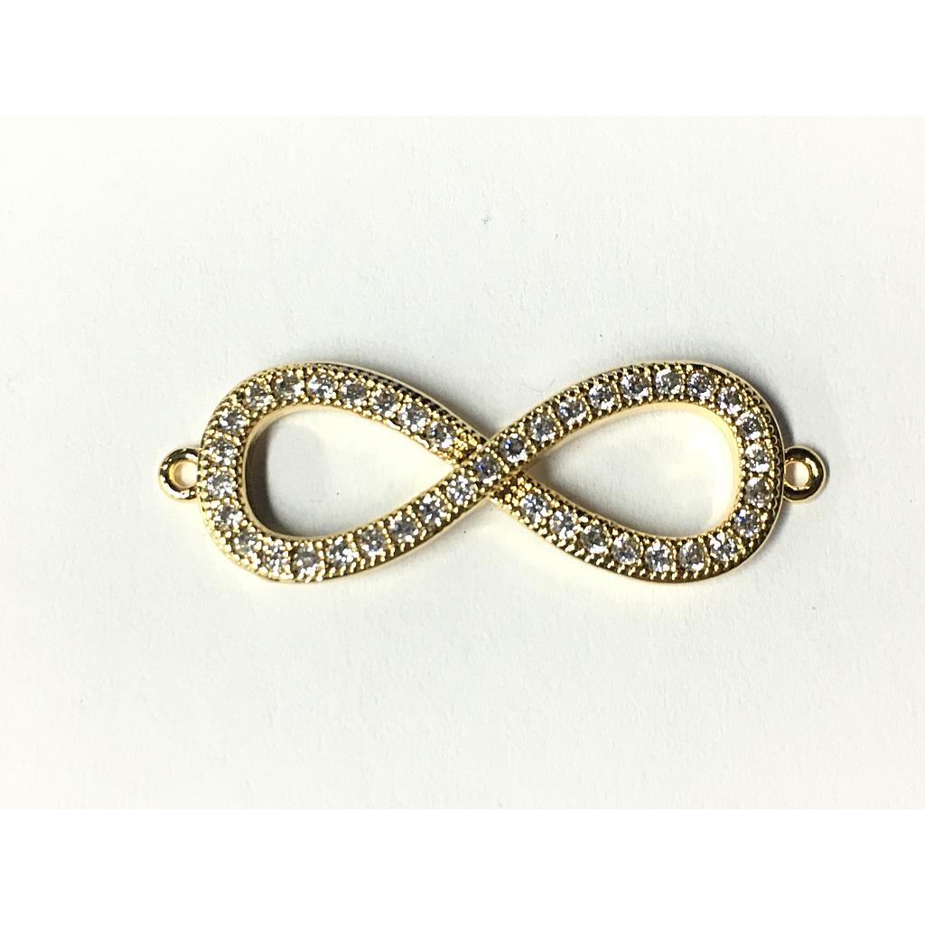 DIJE INFINITO 30X10MM MICROCIRCONIA