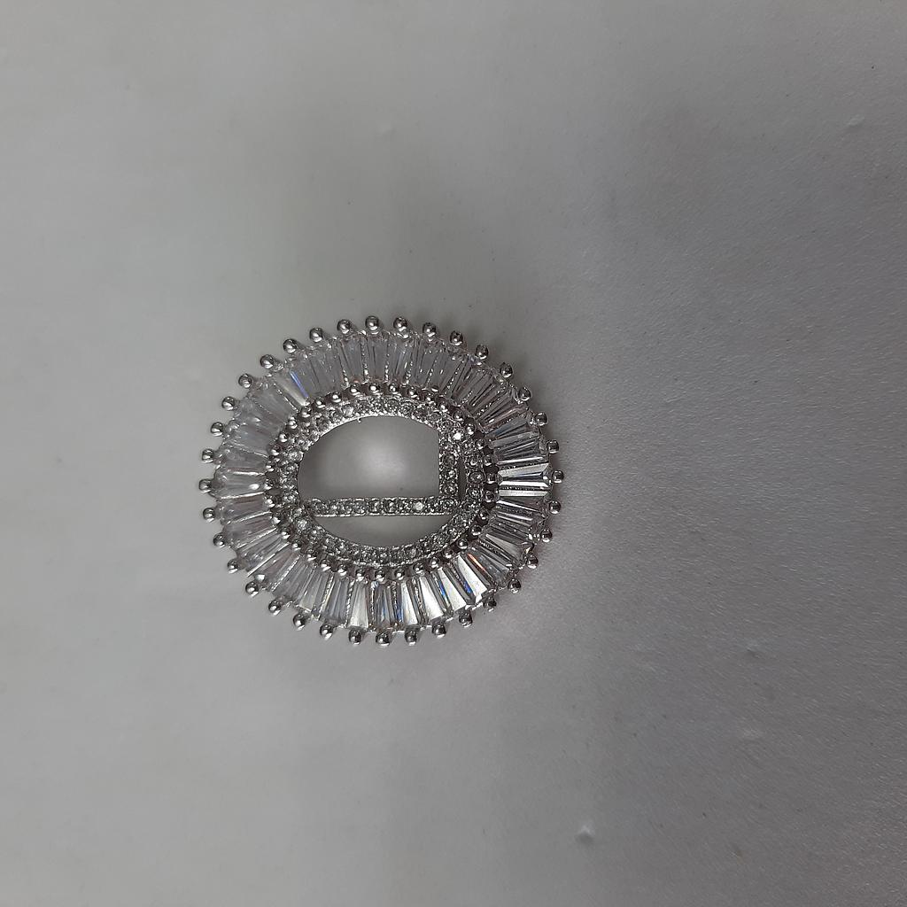 DIJE LETRA L MICROCIRCON PLATEADA