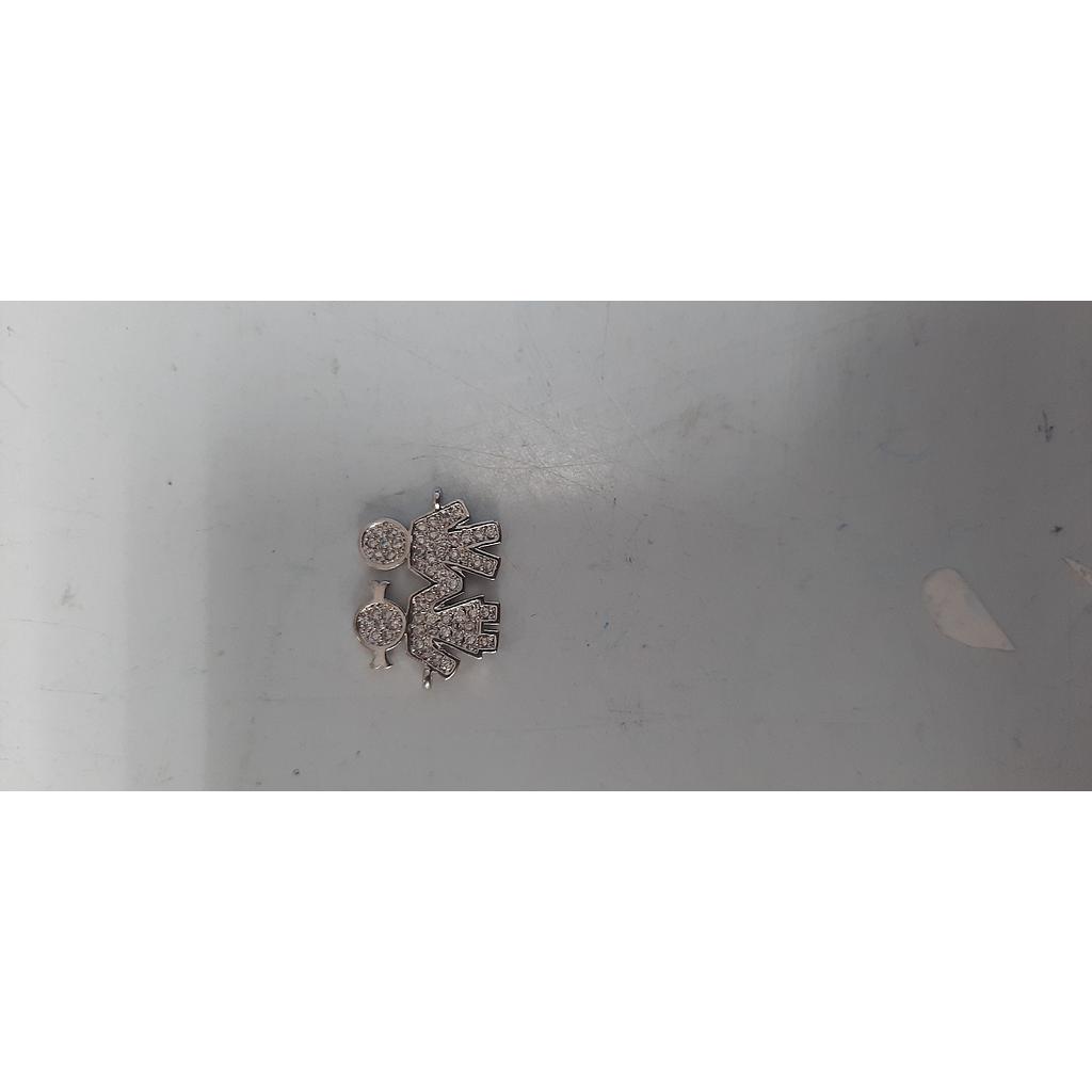 DIJE MICROCIRCON NIÑOS PAREJA