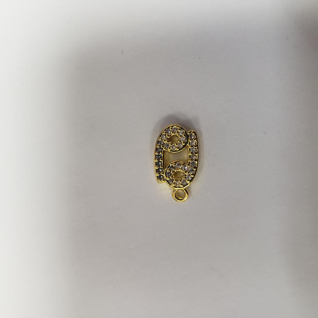 DIJE MICROCIRCON DORADO 